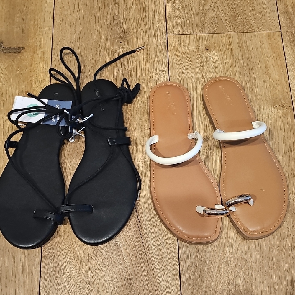 Stylish Black and Tan Women's Sandals